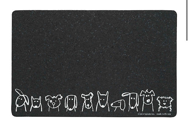 Pet Placemat | Recycled Rubber Dogs in Row