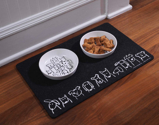 Pet Placemat | Recycled Rubber Dogs in Row