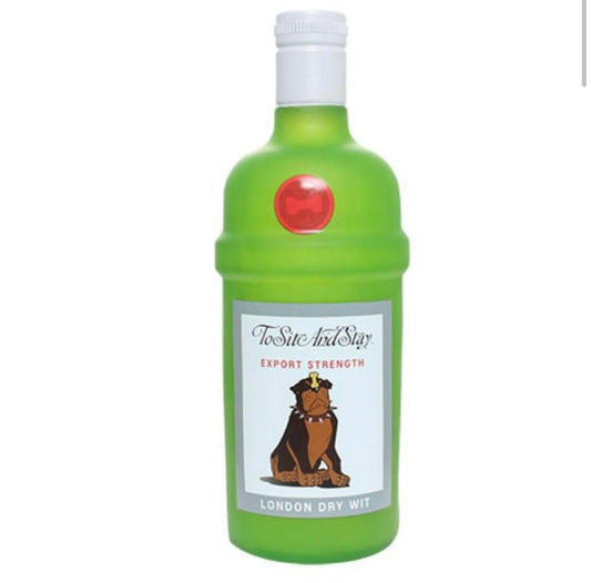 Liquor Bottle Dog Toy - To Sit and Stay