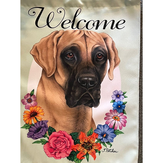 Mastiff Welcome Flag