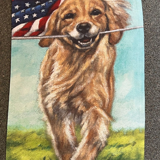 Golden Retriever Flag