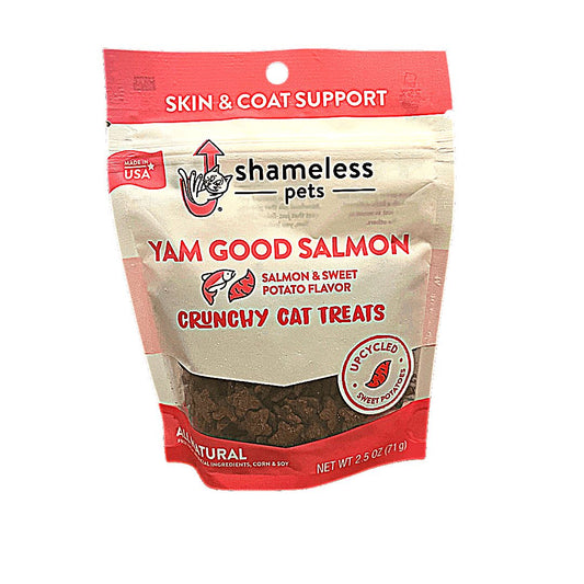 Shameless Pets Yam Good Salmon Crunchy Cat Treats