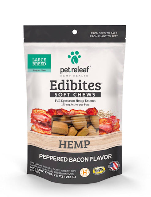 Peppered Bacon Chews for Large Dogs