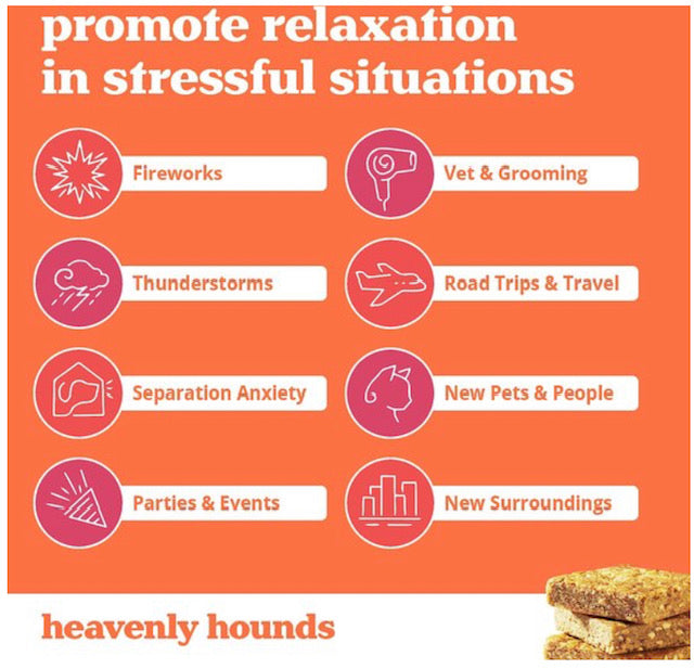 Heavenly Hounds Relaxation Square Peanut Butter Flavor