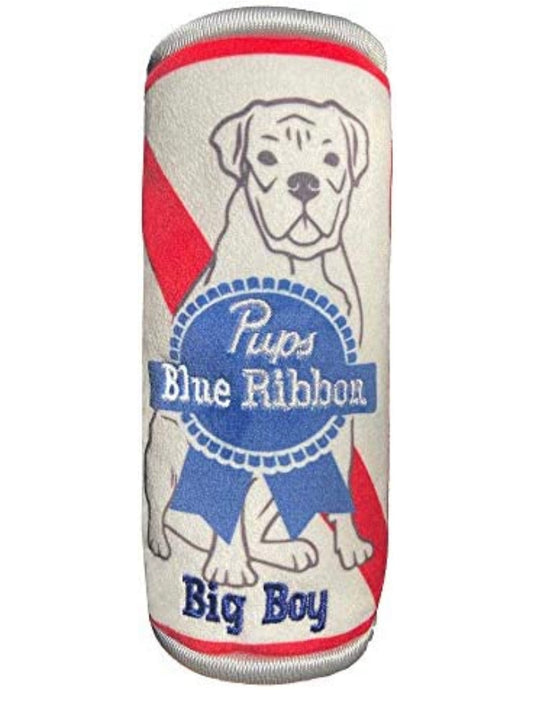 Pups Blue Ribbon Plush Squeak Toy