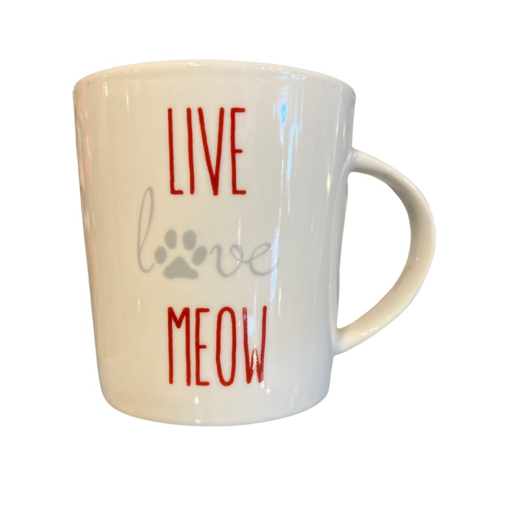 Live Love Meow Mug