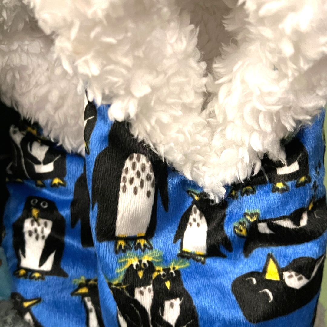 Penguin Fuzzy Slippers