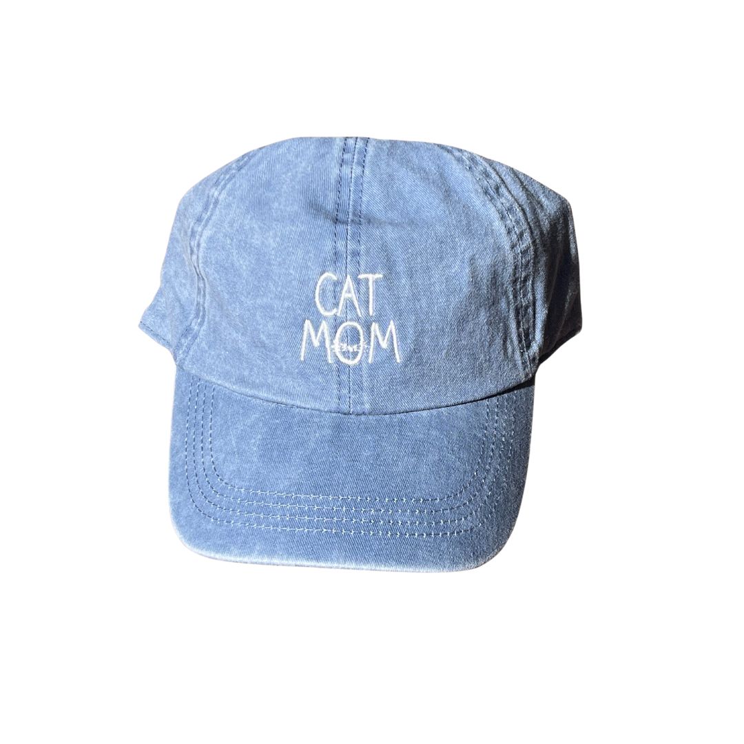 Denim Cat Mom Hat
